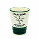 Caffeine Molecule Espresso Shot Mug - White Ceramic - Coffee Gallery Hawaii